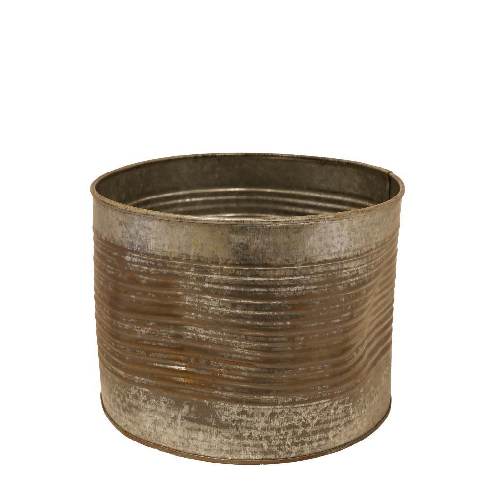 VASO LATTA D.21 CM H.15CM (L) GRIGIO