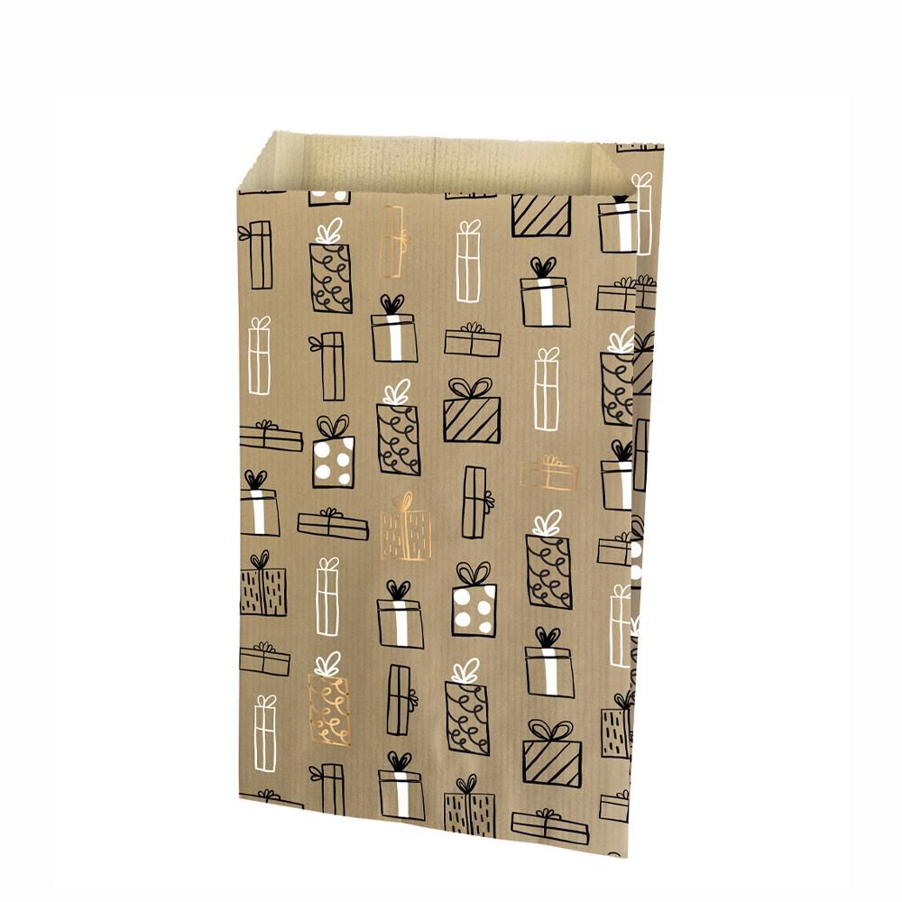 SACCHETTI CARTA 18X6CM H.35CM -FESTIVITY- CONF.PZ.150 MULTICOLOR