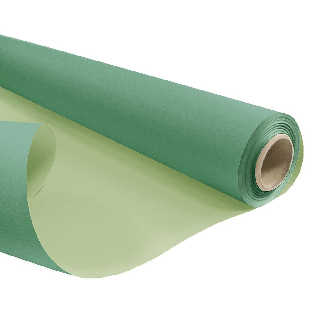 BOBINA KRAFT CM 79X40 MT 60GR-DUO KRAFT-VERDE CHIAR0/VERDE SCURO