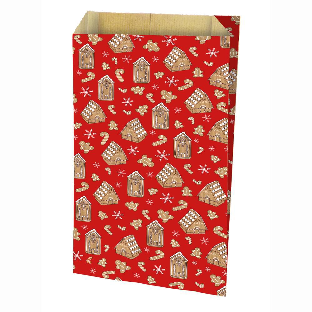 SACCHETTI CARTA 24X7,5 H.41CM-HANSEL-CONF.PZ.150 ROSSO/NATURALE