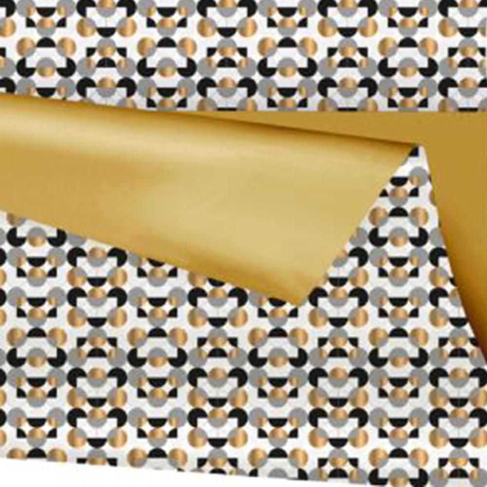 BOBINA PPL DUOMAT CM. 99X25 MT. -SPOT- BIANCO/NERO/ORO