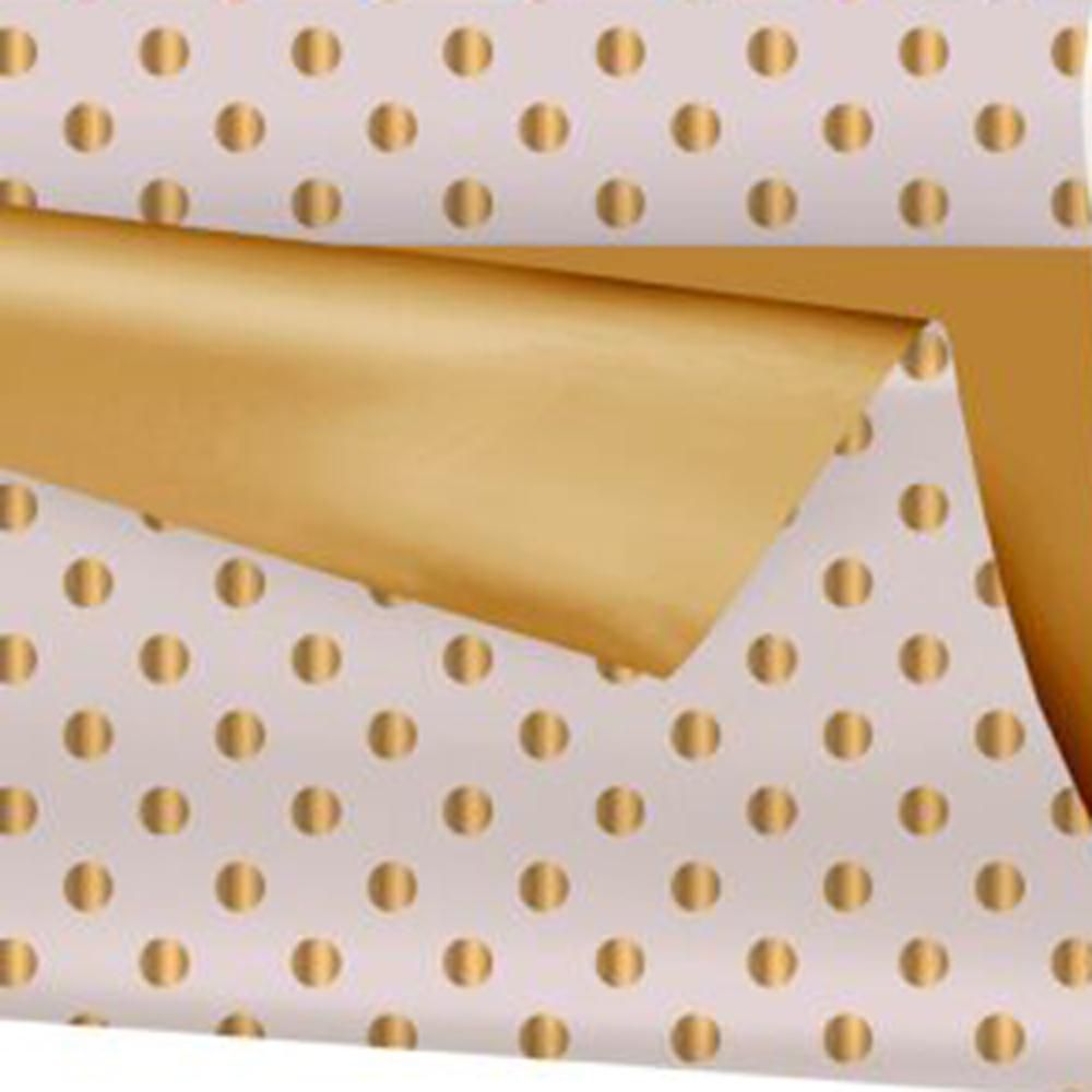 BOBINA PPL DUOMAT CM. 99X25 MT. -POIS- AVORIO/ORO