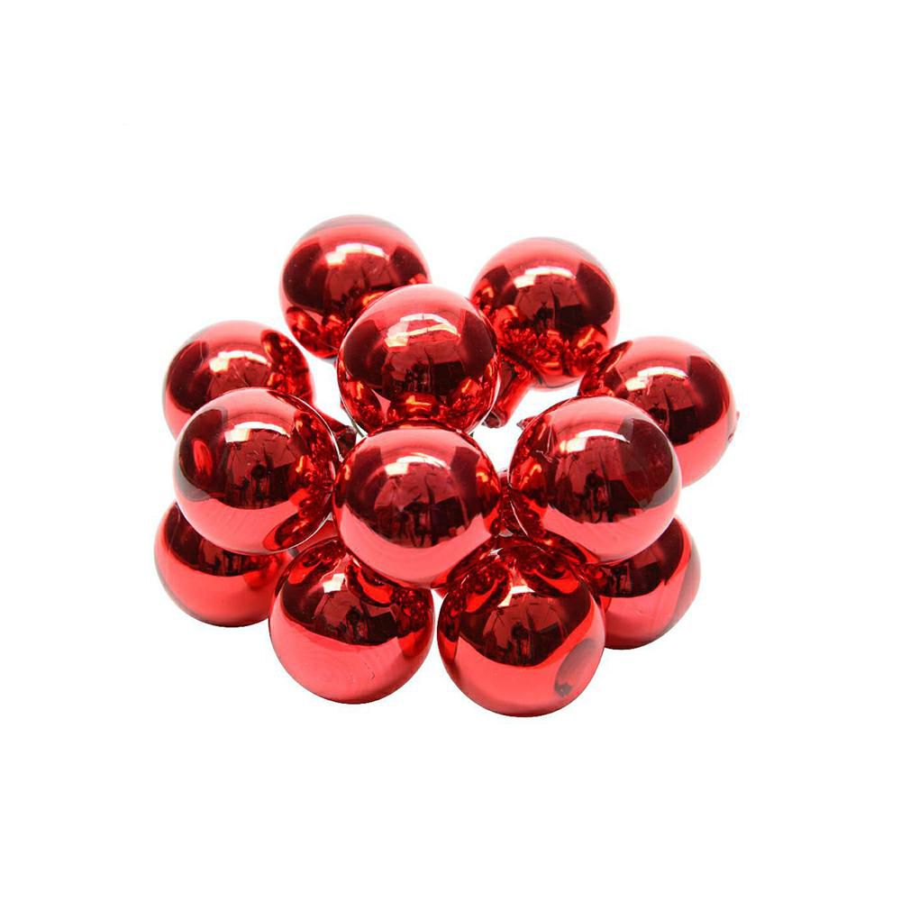 SET 144 SFERE PICK VETRO MM.20 ROSSO LUCIDO