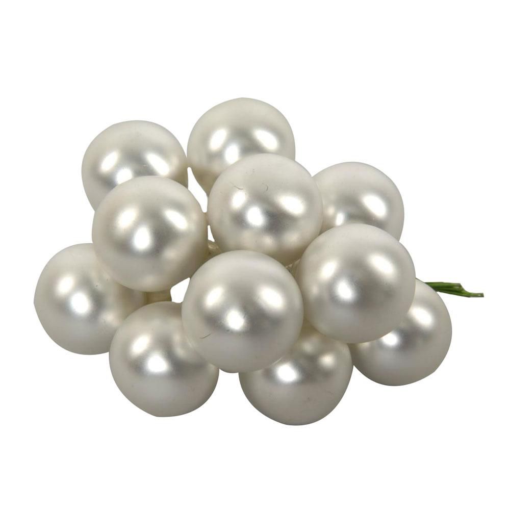 SET 144 SFERE PICK VETRO MM.20 ARGENTO SATINATO