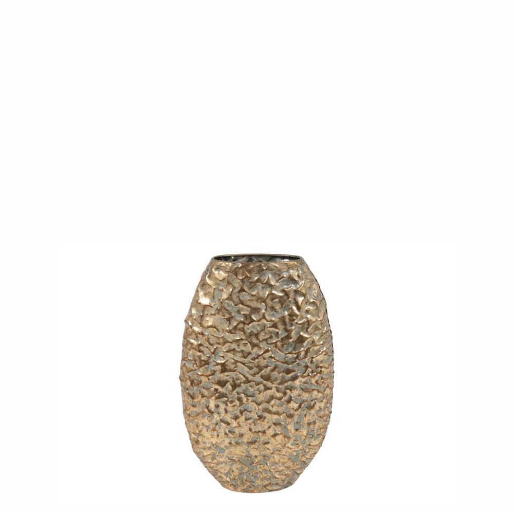 VASO METALLO 30,5X9 CM H.48,5 CM -LISA LYNN M- ORO