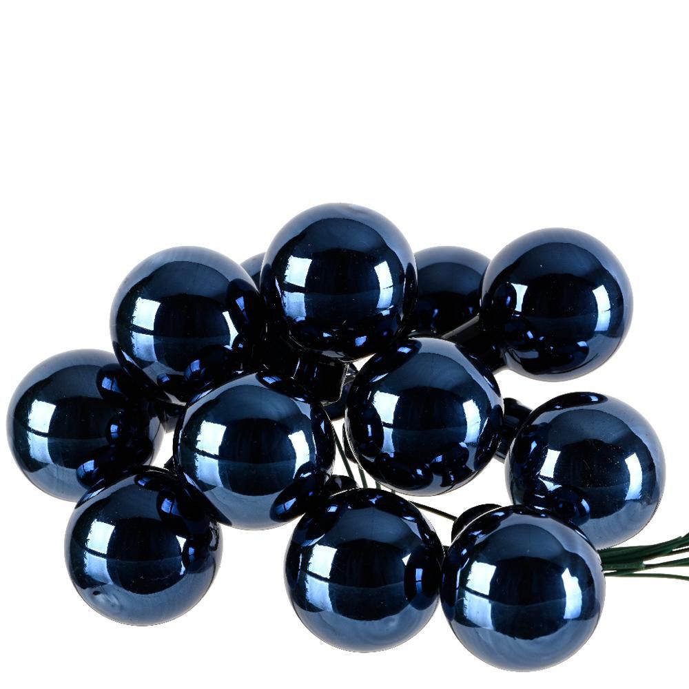SET 144 SFERE PICK VETRO MM.20 BLU NOTTE LUCIDO