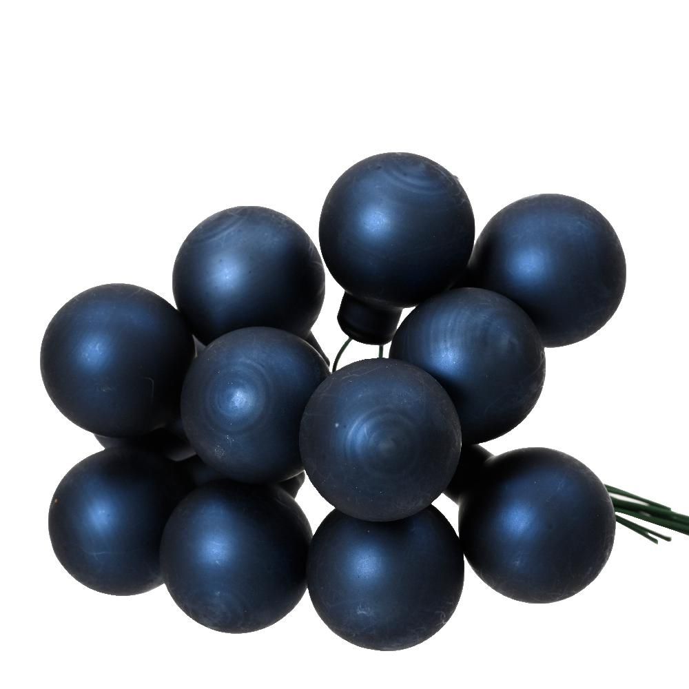 SET 144 SFERE PICK VETRO MM.20 BLU NOTTE SATINATO