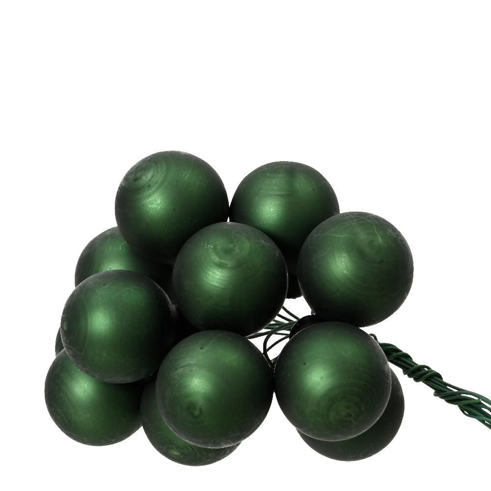 SET 144 SFERE PICK VETRO MM.20 VERDE SATINATO