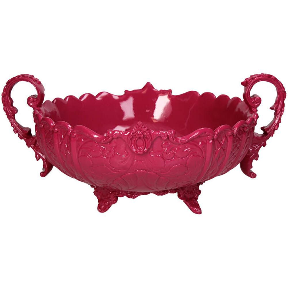BOWL POLIRESINA 36,3X30,5 CM H.17 CM FUCSIA