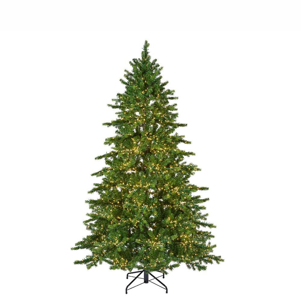 ALBERO NATALE C/5400 LED -GALLOWAY SPRUCE- D.150 H.240 CM VERDE