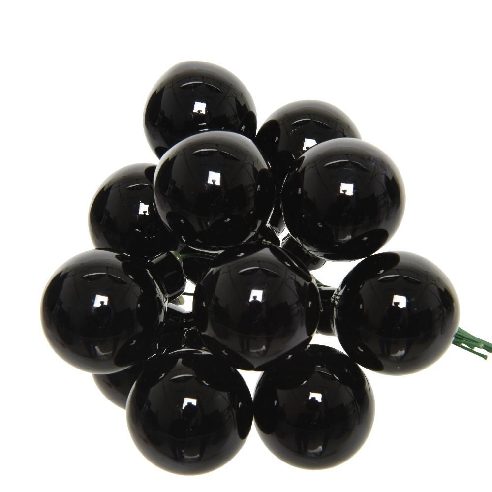 SET 144 SFERE PICK VETRO MM.20 NERO LUCIDO