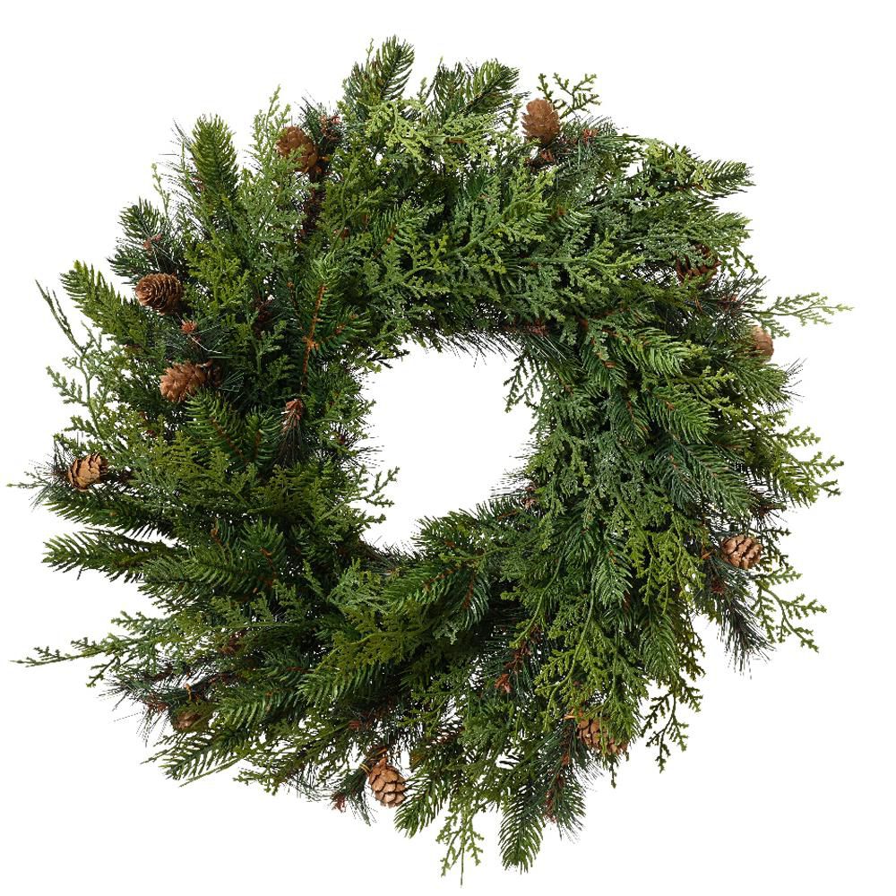 CORONA CIPRESSO C/BACCHE D.60 CM VERDE/ROSSO CORONA CIPRESSO C/BACCHE D.60 CM VERDE/ROSSO