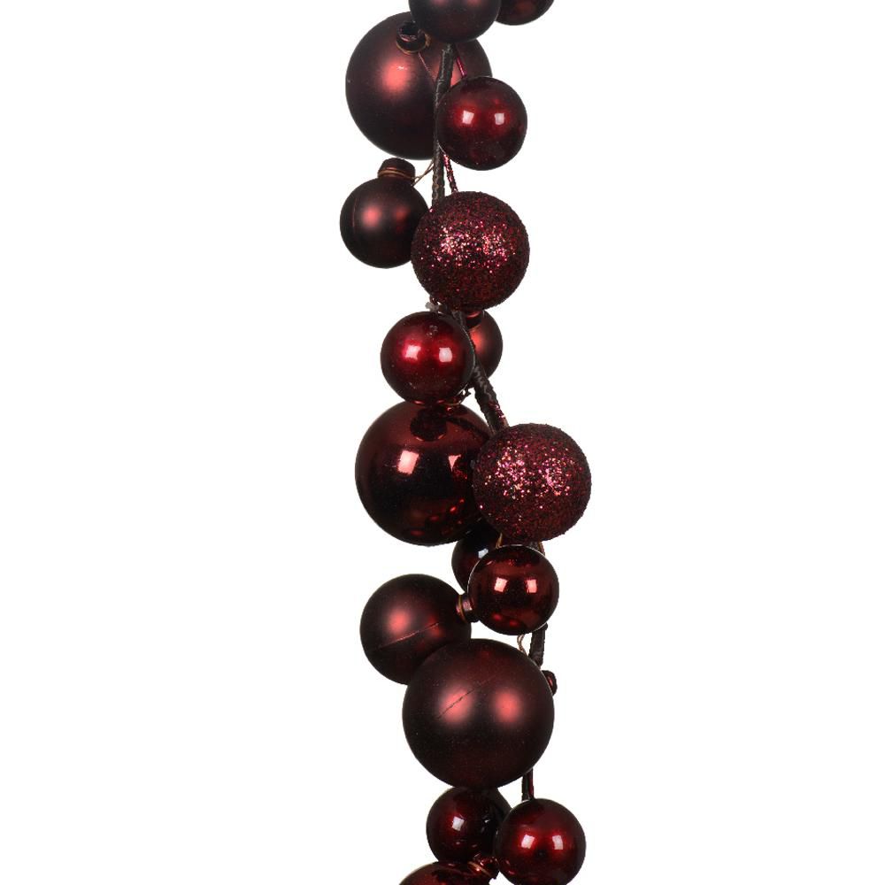 GHIRLANDA SFERE POLYMM.60H.180LUCIDO/SATINATO/GLITTERATO RSS SCR