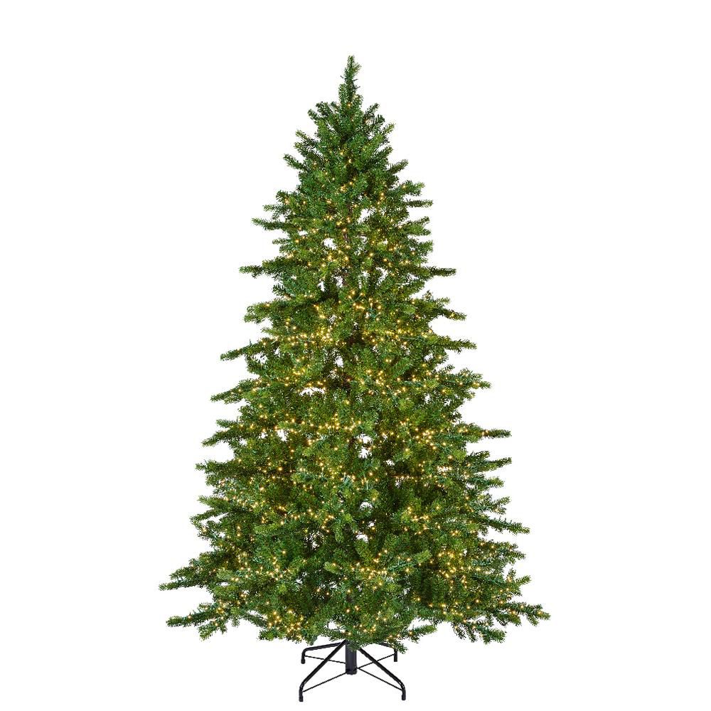 ALBERO NATALE C/7500 LED -GALLOWAY SPRUCE- D.160 H.270 CM VERDE