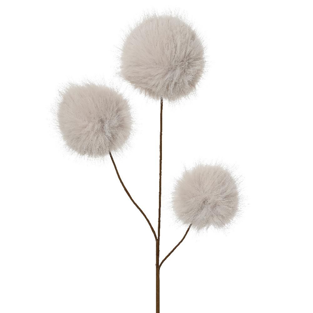 RAMO SPRAY PELLICCIA C/3 PON PON CM.70 CREMA