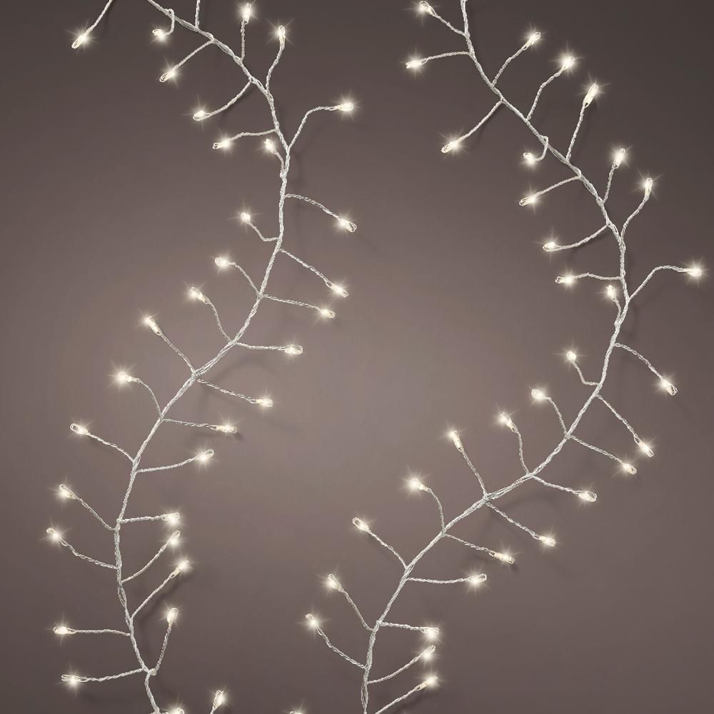 FILO 160 MICROLED 2MT. L.CALDA F.ARGENTO BATTERIA ESTERNO