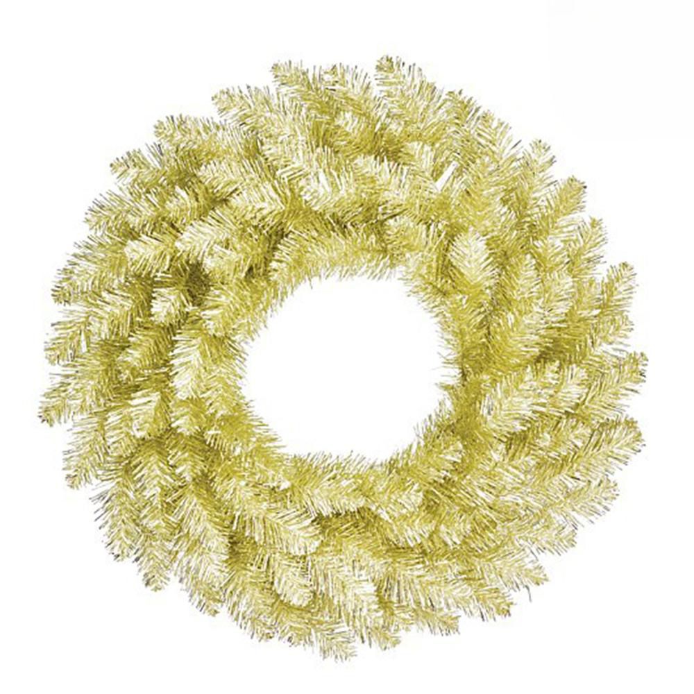 CORONA ABETE D.75 CM TIPS 160 -COLCHESTER- CHAMPAGNE