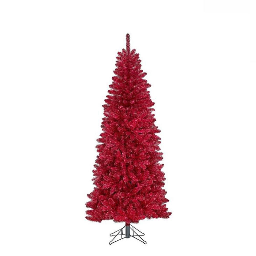 ALBERO NATALE -COLCHESTER- H.215 D.94 CM TIPS 945 ROSSO
