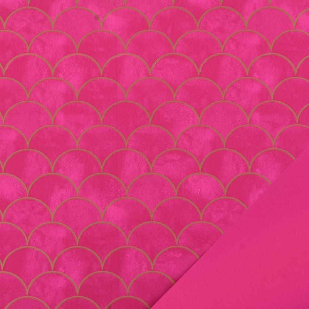BOBINA PPL C/SEMICERCHI1X25 MT -GLEAM- FUCSIA/ORO