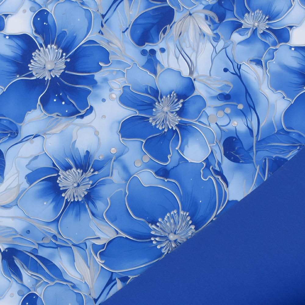 BOBINA PPL C/FIORI 1X25MT -SHIMMER- BLU