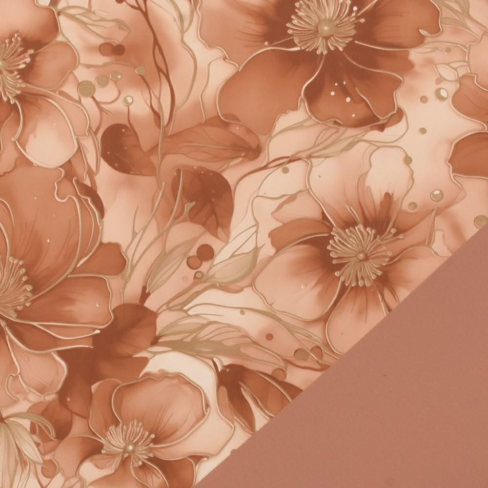 BOBINA PPL C/FIORI 1X25MT -SHIMMER- MOCHA