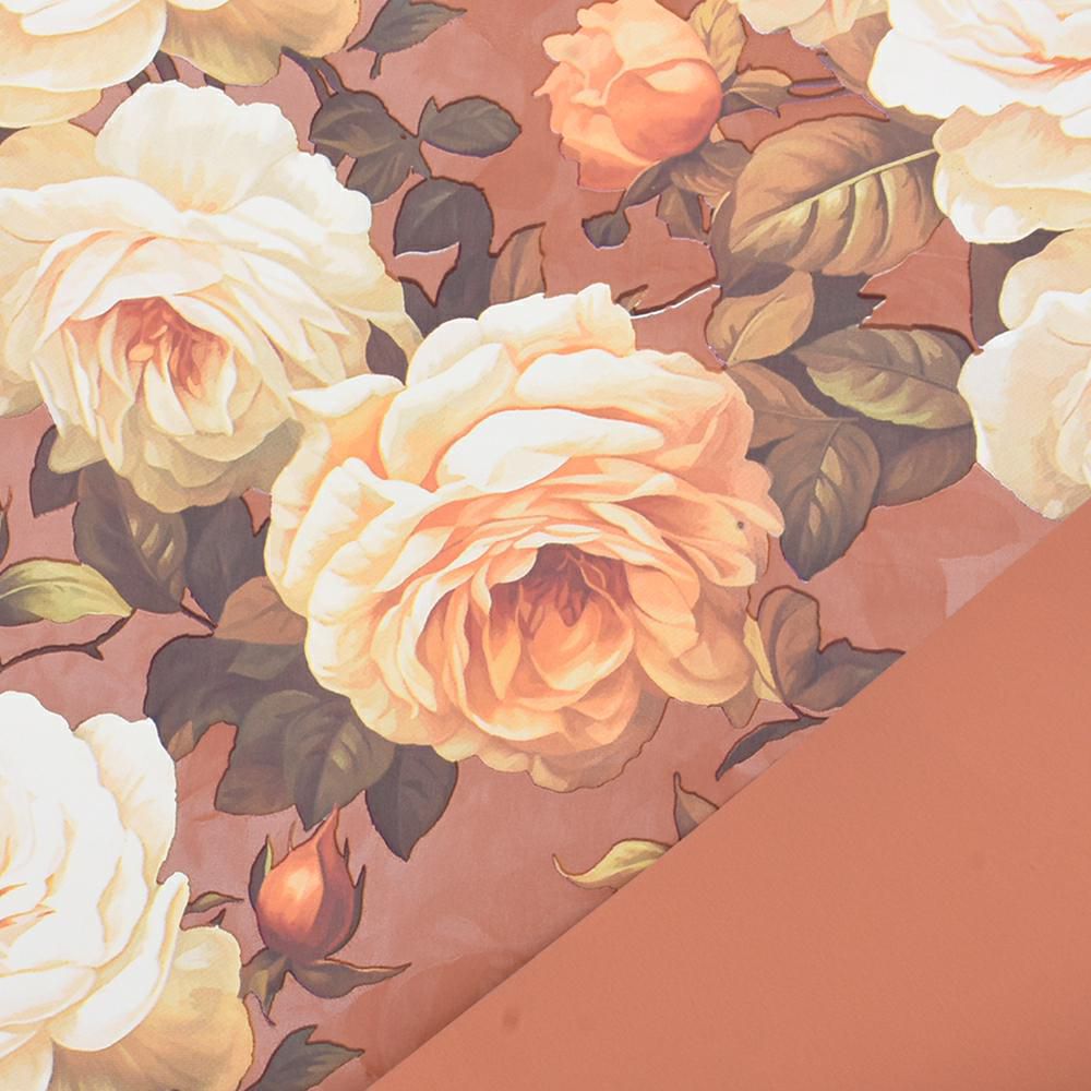 BOBINA PPL C/FIORI 1X25MT -CLAIRE- MARRONE