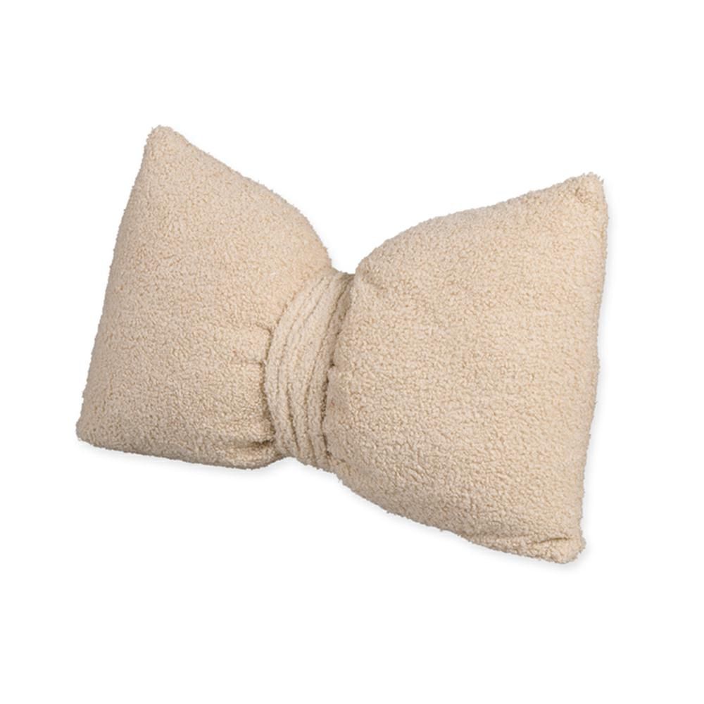 CUSCINO FIOCCO TESSUTO TEDDY 45X30 CM BEIGE/NATURALE