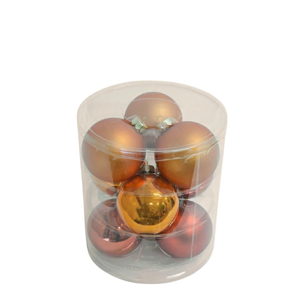 SET 9 SFERE VETRO MM.90MIX SUNSET