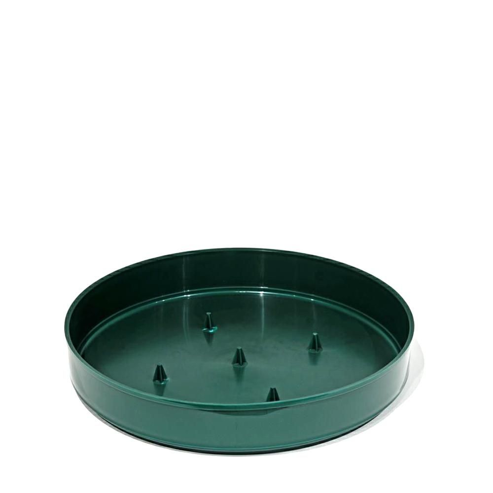 CIOTOLA PLASTICA OLYMPIA C/FSP.D.30 CM H.5 CM CONF.PZ.6 VERDE