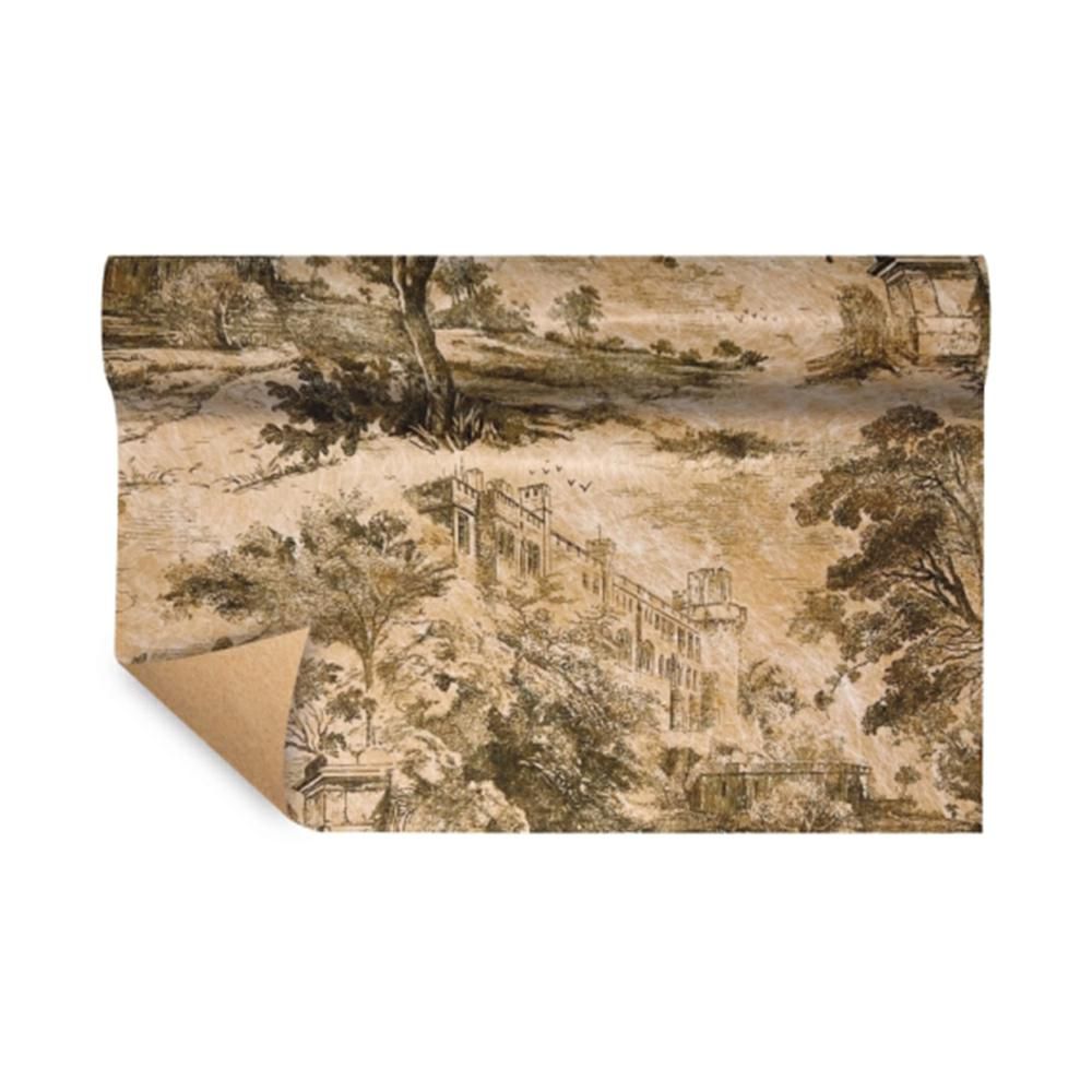 BOBINA PAPER FIBRA CM 75X9 MT -PAYSAGE- VERDE/NATURALE