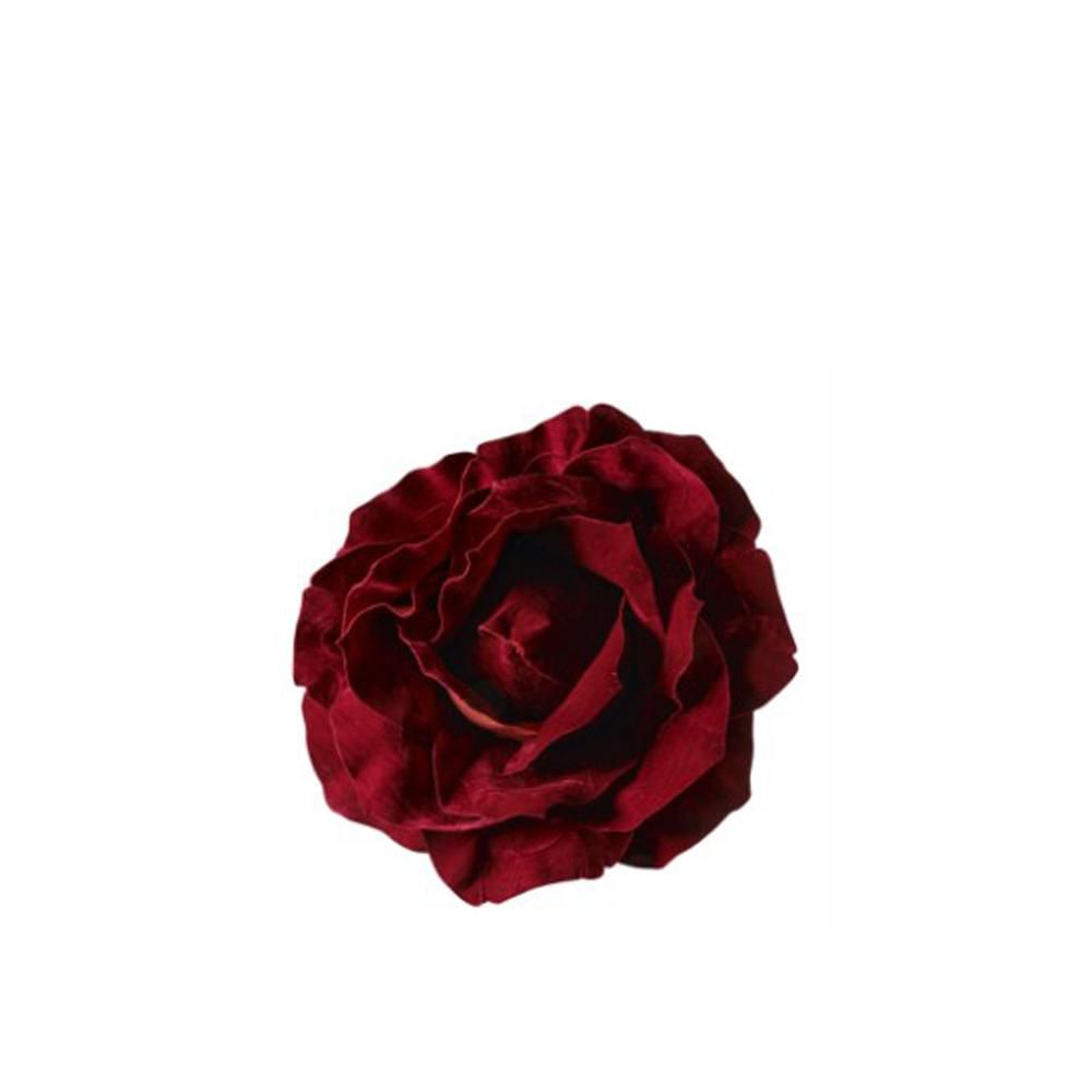 ROSA TESTA VELLUTO D.75CM H.36 CM BURGUNDY