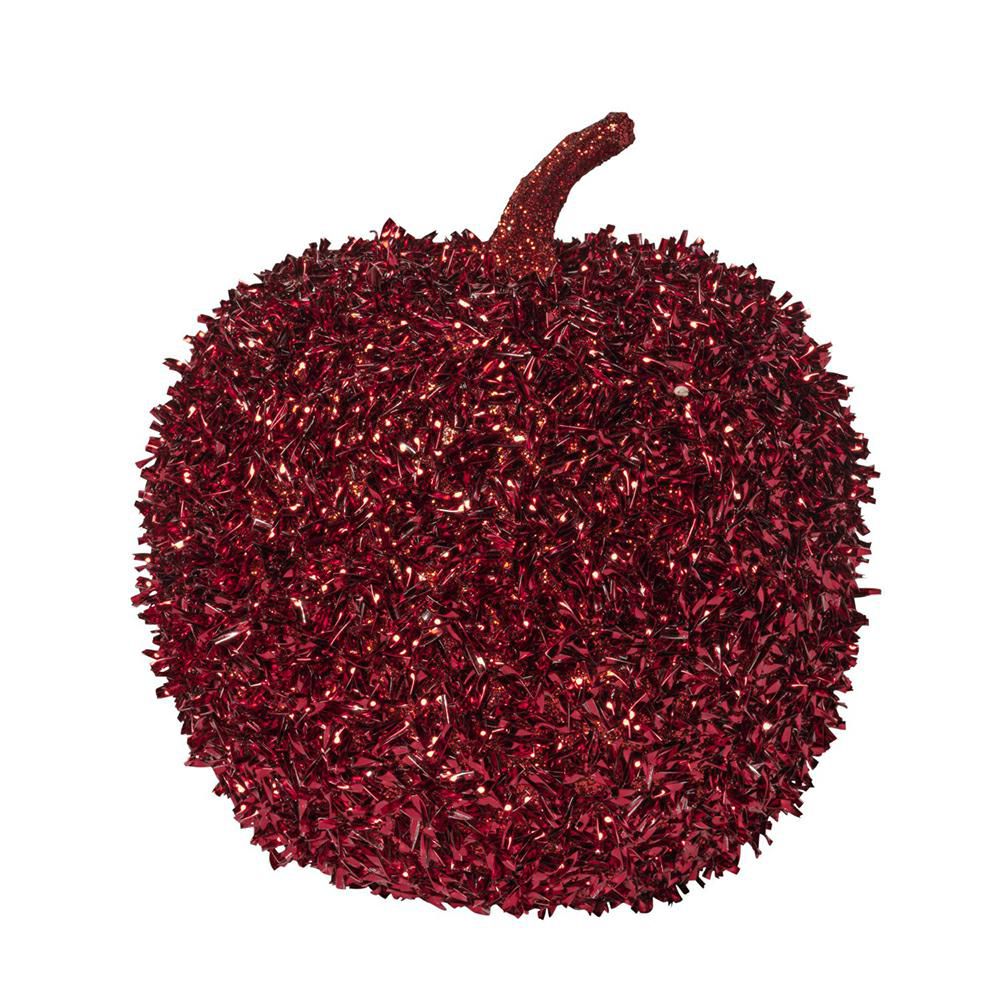 MELA POLY GLITTERATA D.12 CM ROSSO