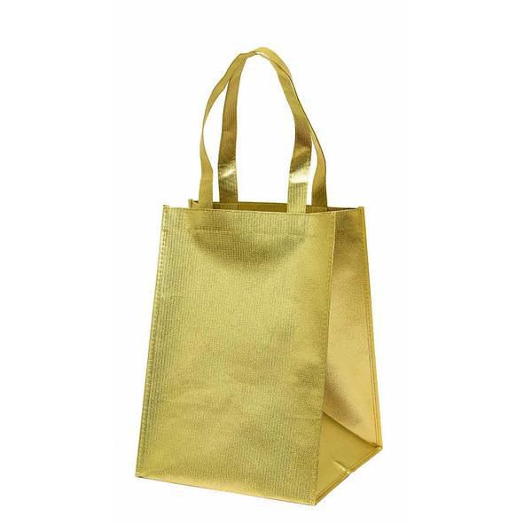 SET 10 SHOPPERS TNT PORTAPANETTONE 31X31X40 CM ORO