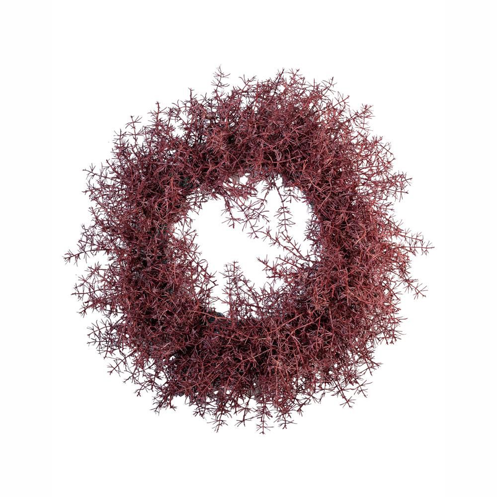 CORONA ASPARAGUS D.50 CM BURGUNDY