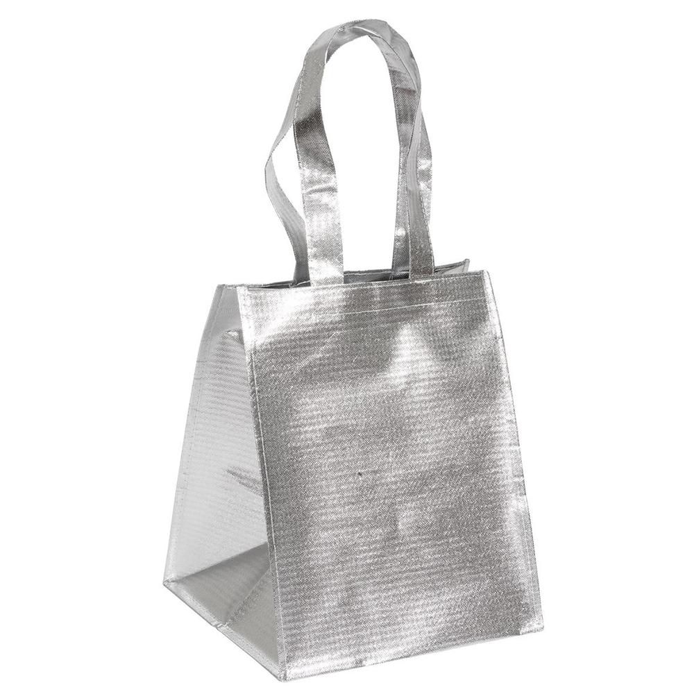 SET 10 SHOPPERS TNT PORTAPANETTONE 31X31X40 CM ARGENTO
