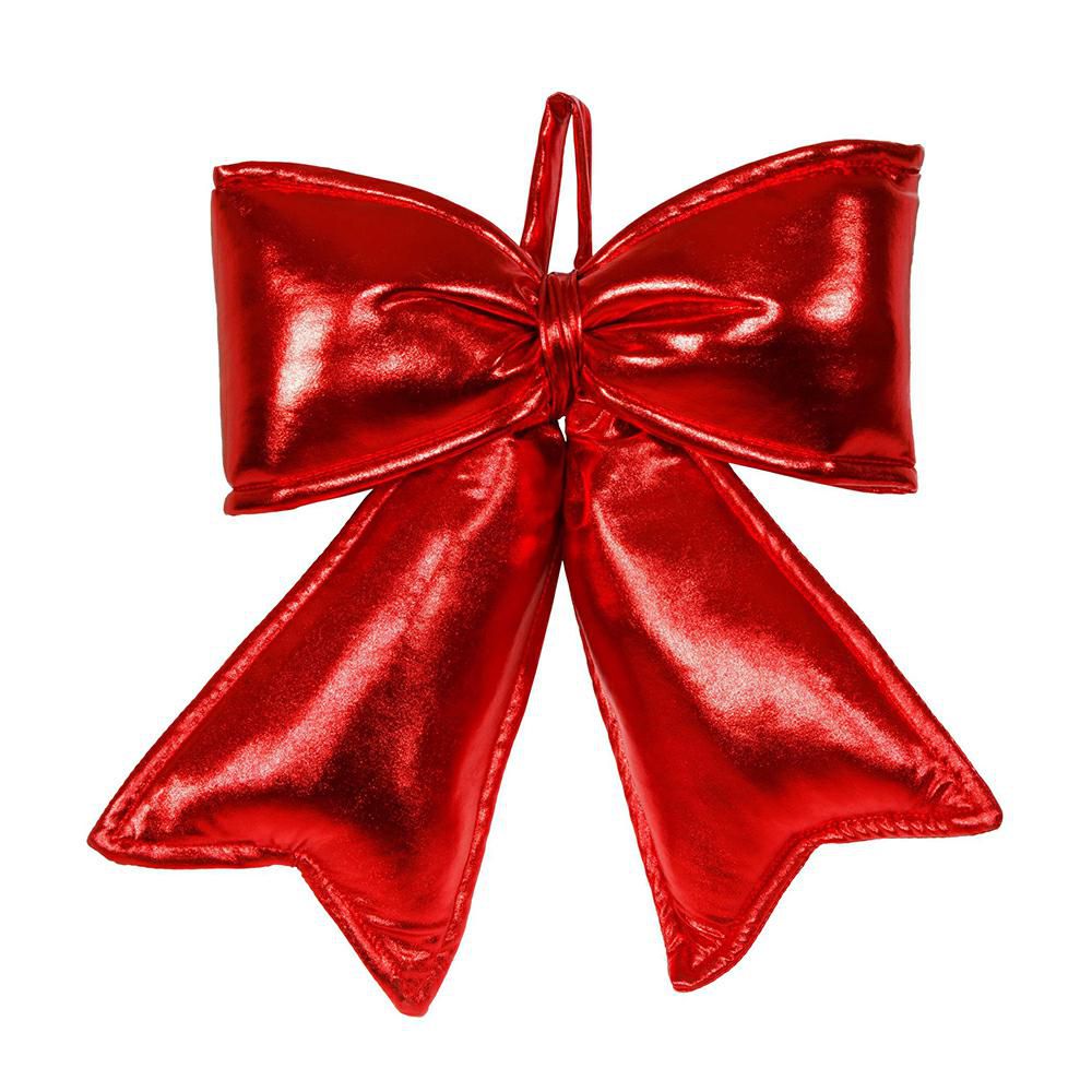 FIOCCO METALLIZZATO 30 CM H.35 CM ROSSO