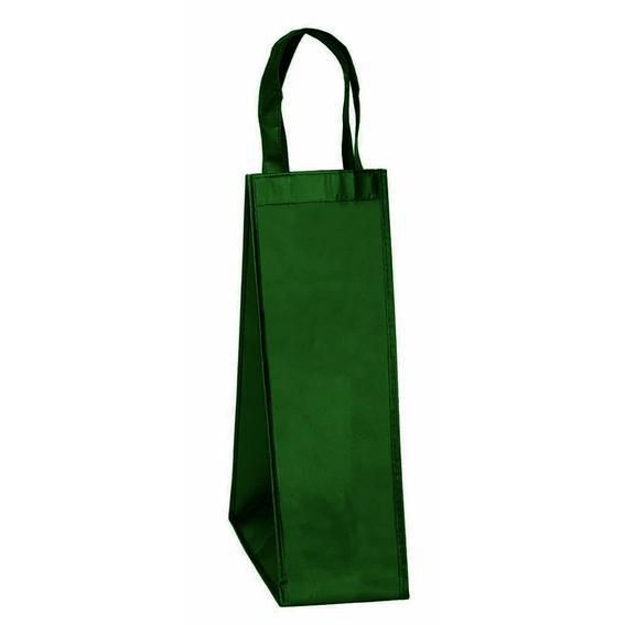SET 10 SHOPPERS TNT PORTABOTTIGLIA 12X10X36 CM VERDE