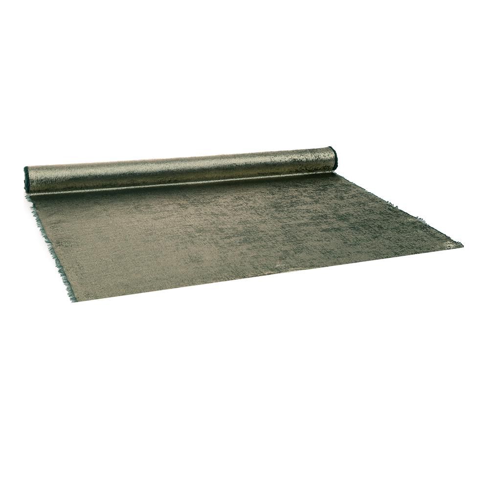 RUNNER POLIESTERE/TESSUTO 470MM 1,5MT -GLAM RAW- VERDE SCURO