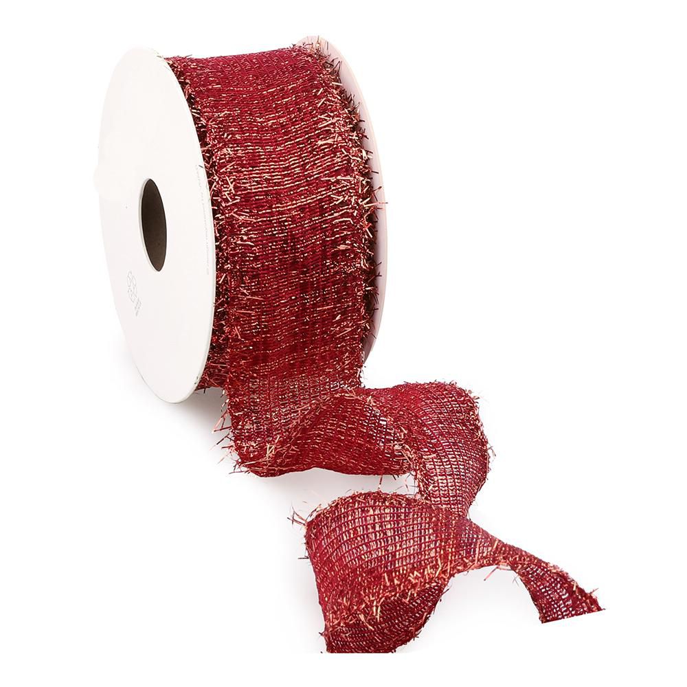 NASTRO LUREX 38MM 10MT -FRIZZLE- ROSSO