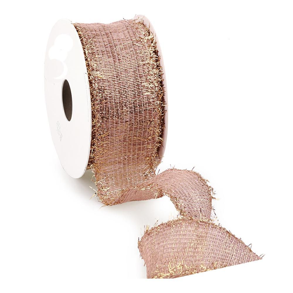 NASTRO LUREX 38MM 10MT -FRIZZLE- ROSA CIPRIA NASTRO LUREX 38MM 10MT -FRIZZLE- ROSA CIPRIA