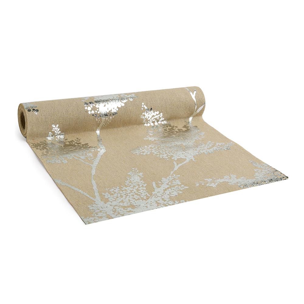 RUNNER POLIESTERE/COTONE/LUREX 280MM2,5MT-FLORENCIA-NATURALE/ORO