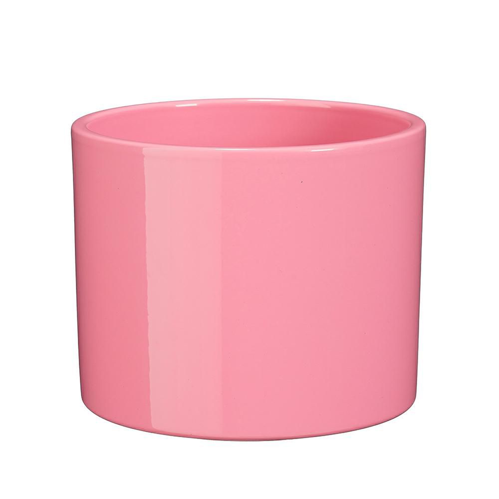 VASO CERAMICA TONDO D.15 CM H.13 CM -ERA- ROSA