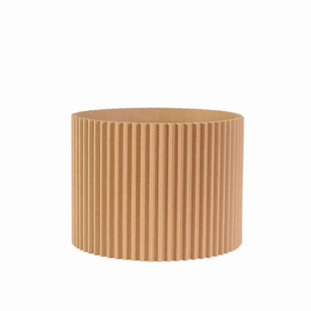 SET 12 SCATOLE CARTONE ONDULATO D.19 H.14 CM NATURALE