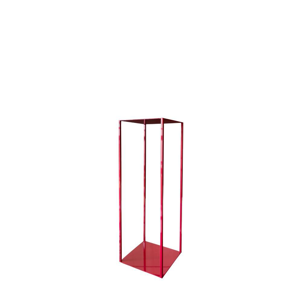 ALZATA FERRO BASE QUADRATA 38X38 CM H.110 CM FUCSIA