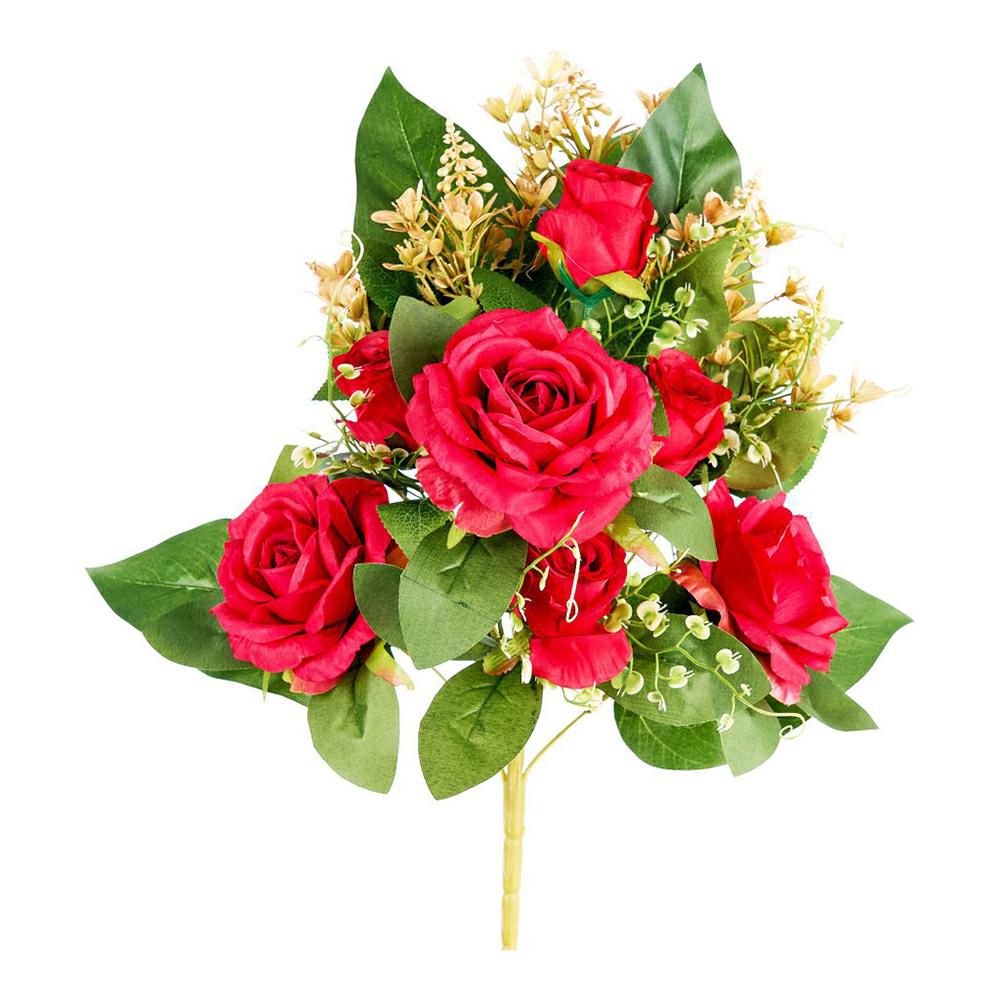 ROSE FRONTALE 12X CM.52ROSSO