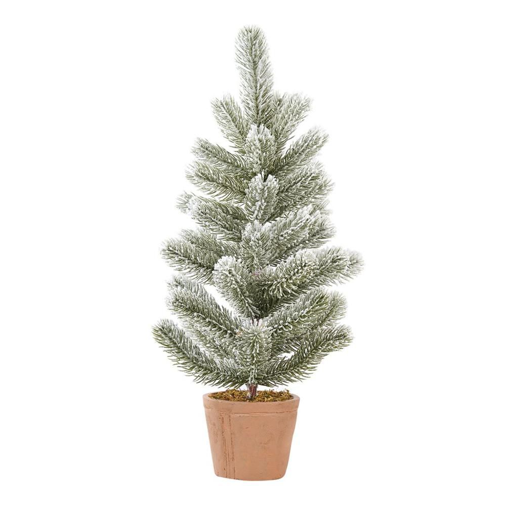 ALBERO PINETTO C/VASO -VIRGINIA- H.50 CM INNEVATO