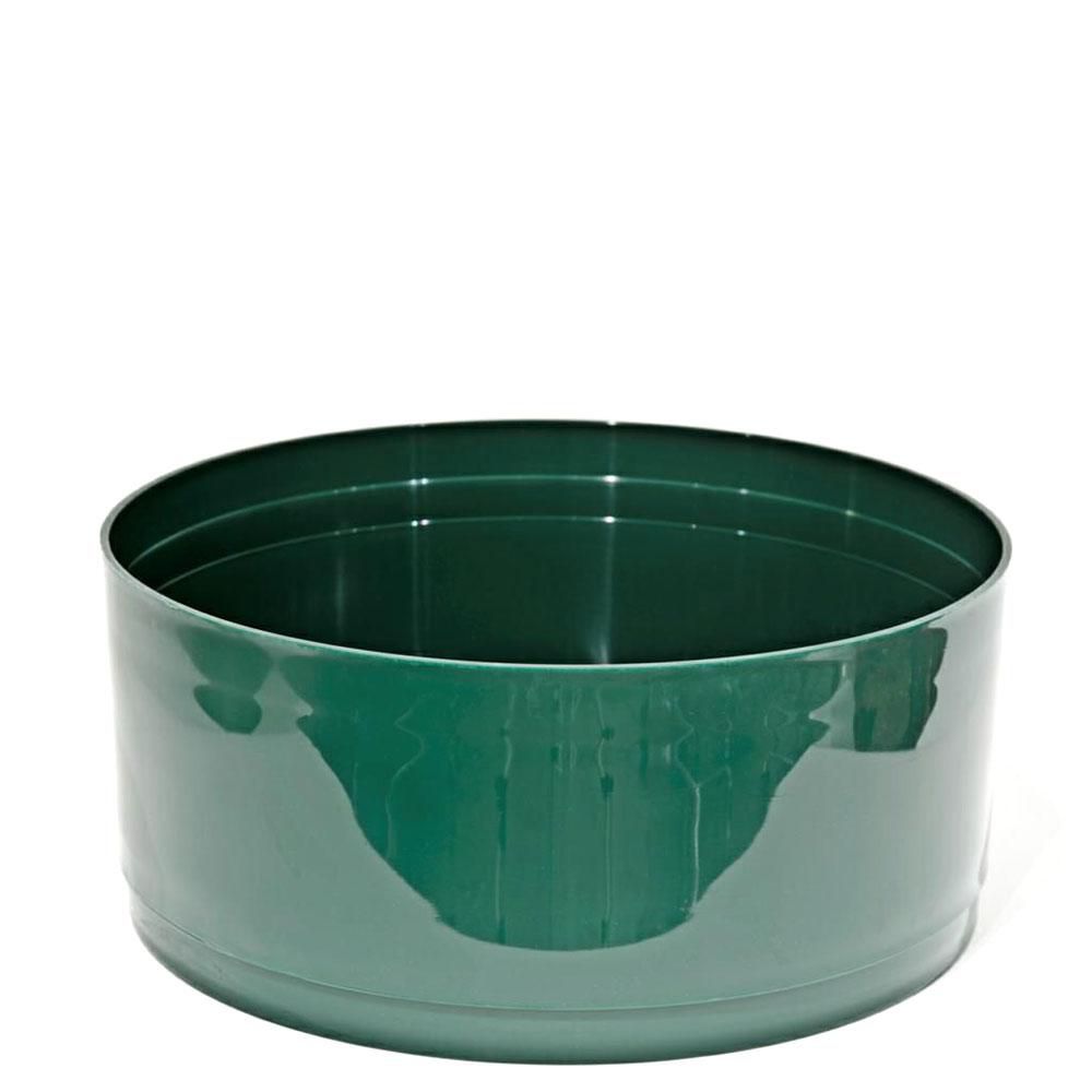 CIOTOLA PLASTICA TRADITIONAL D.30 CM H.12 CM CONF.PZ.4 VERDE