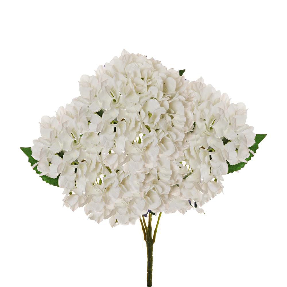 HYDRANGEA BOUQUET 5X CM.50 -JULIET- BIANCO