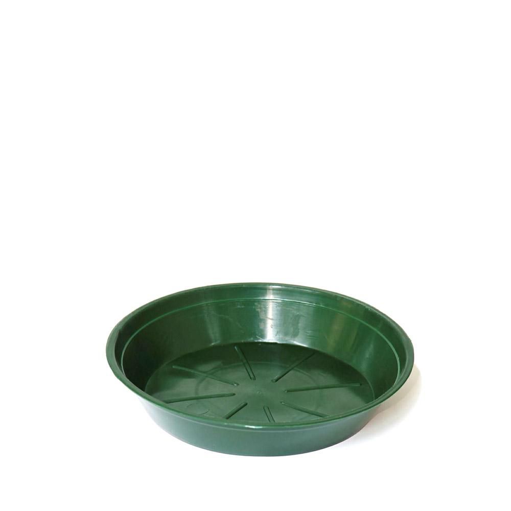SOTTOVASO PLASTICA TONDO D.10 CM H.2,6 CM CONF.PZ.100 VERDE