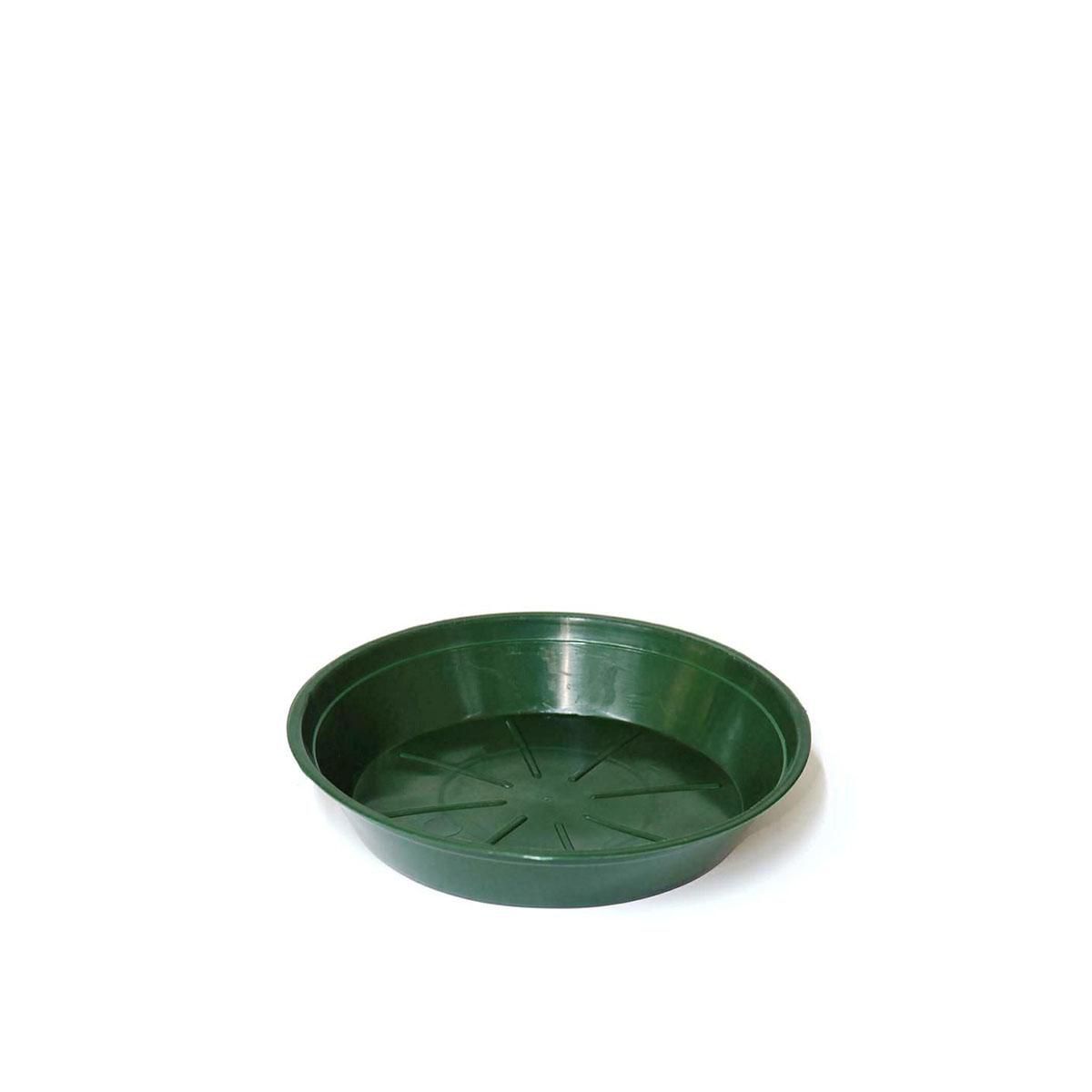 SOTTOVASO PLASTICA TONDO D.12 CM H.2,8 CM CONF.PZ.100 VERDE